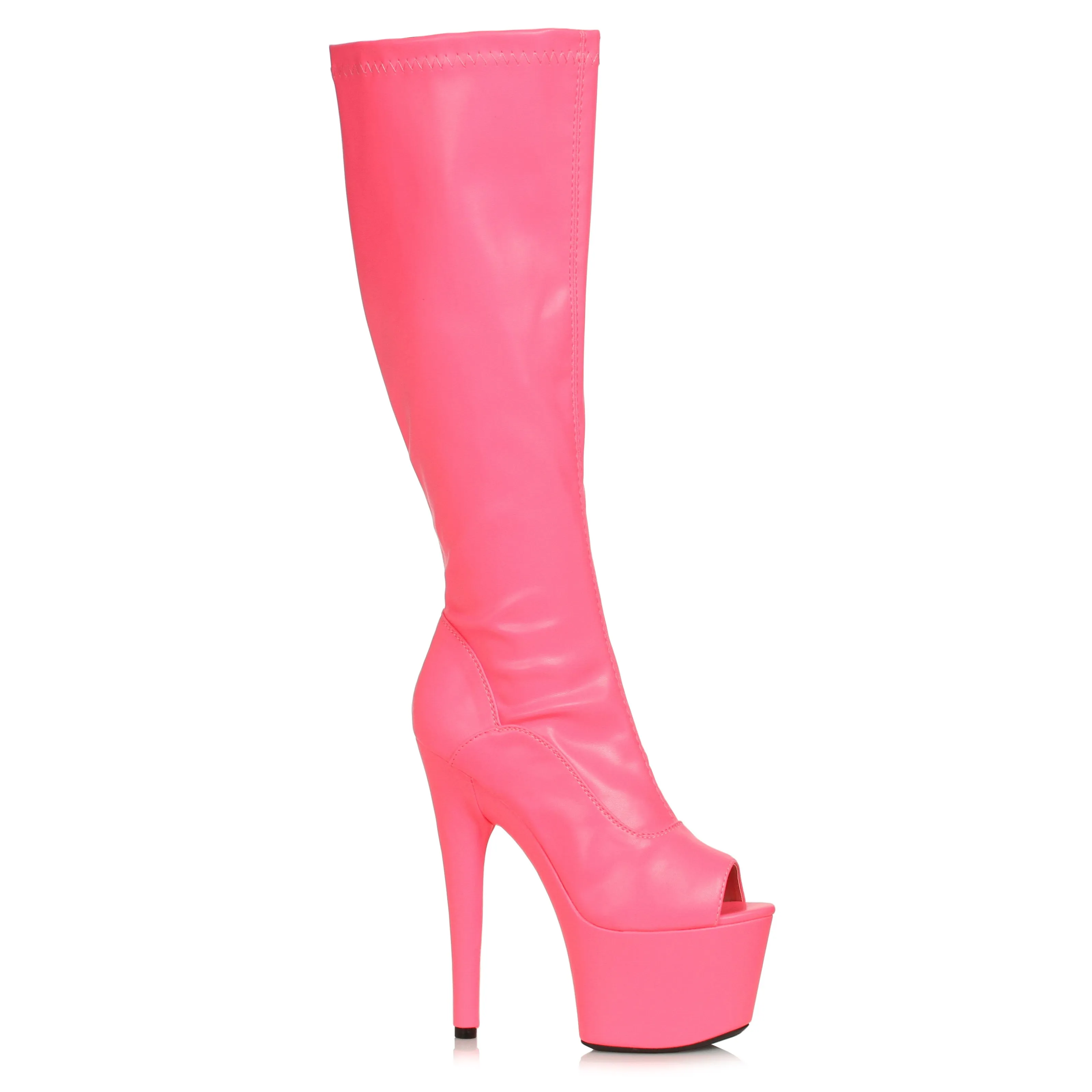 709-VIVID 7" Knee High Boot W/Zipper.