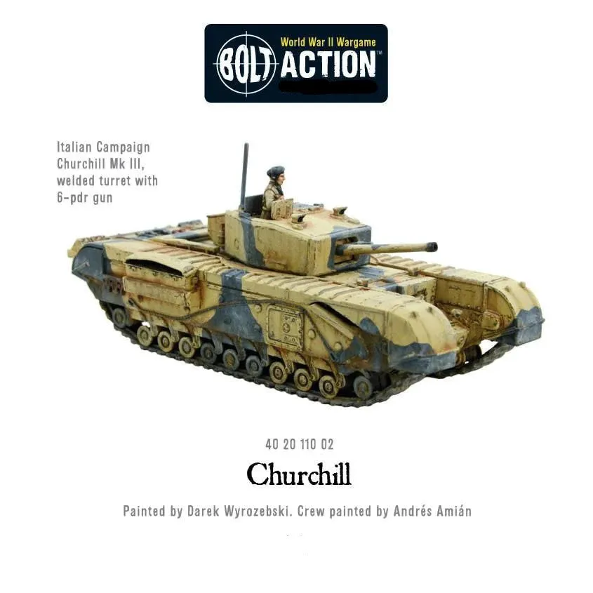 Bolt Action Warlord Games, Churchill Troop, Wargaming Miniatures