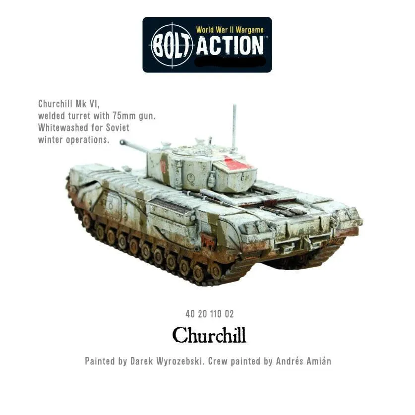 Bolt Action Warlord Games, Churchill Troop, Wargaming Miniatures