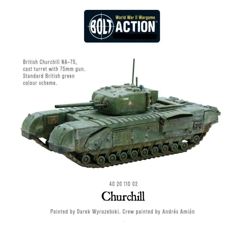 Bolt Action Warlord Games, Churchill Troop, Wargaming Miniatures