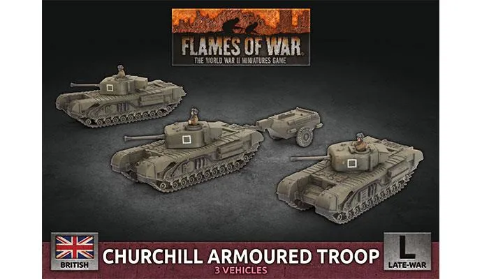 Churchhill Armoured Troop (Plastic)