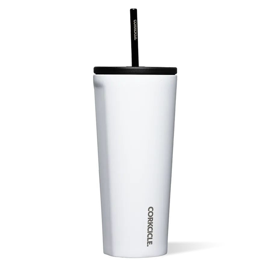 Gloss White Cold Cup 24oz