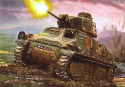 Heller Military 1/72 Somua S35 Battle Tank Kit
