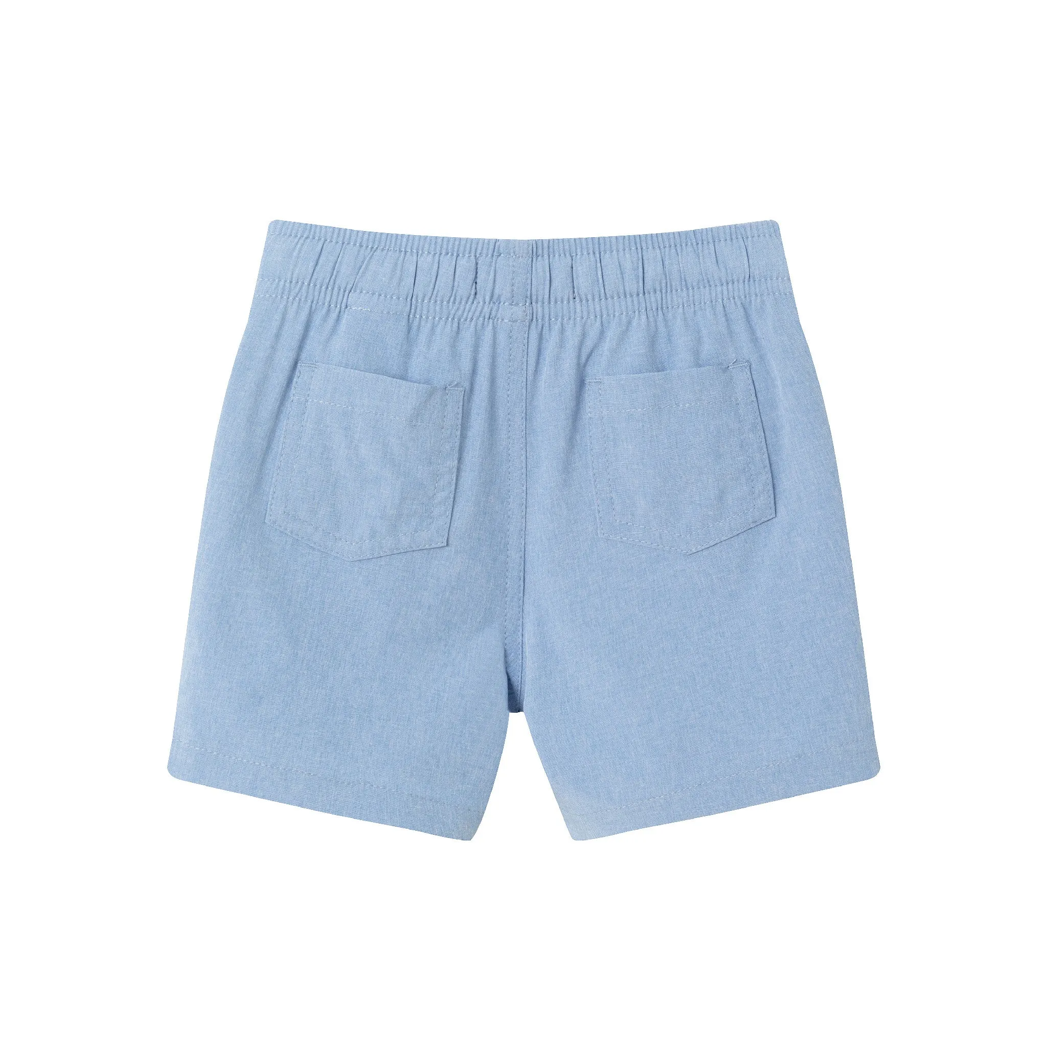Infant (3-24M) Checkered Rocket Pop Buttondown Set | Chambray