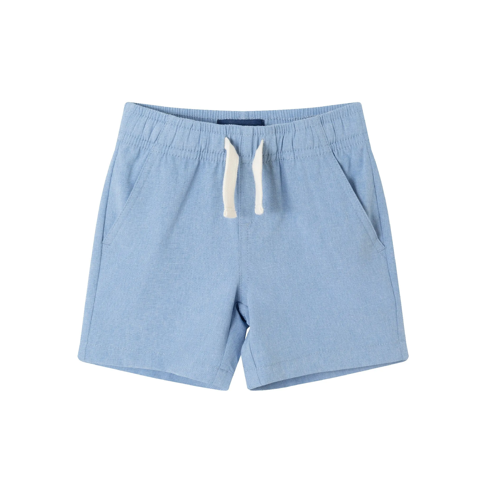 Infant (3-24M) Checkered Rocket Pop Buttondown Set | Chambray