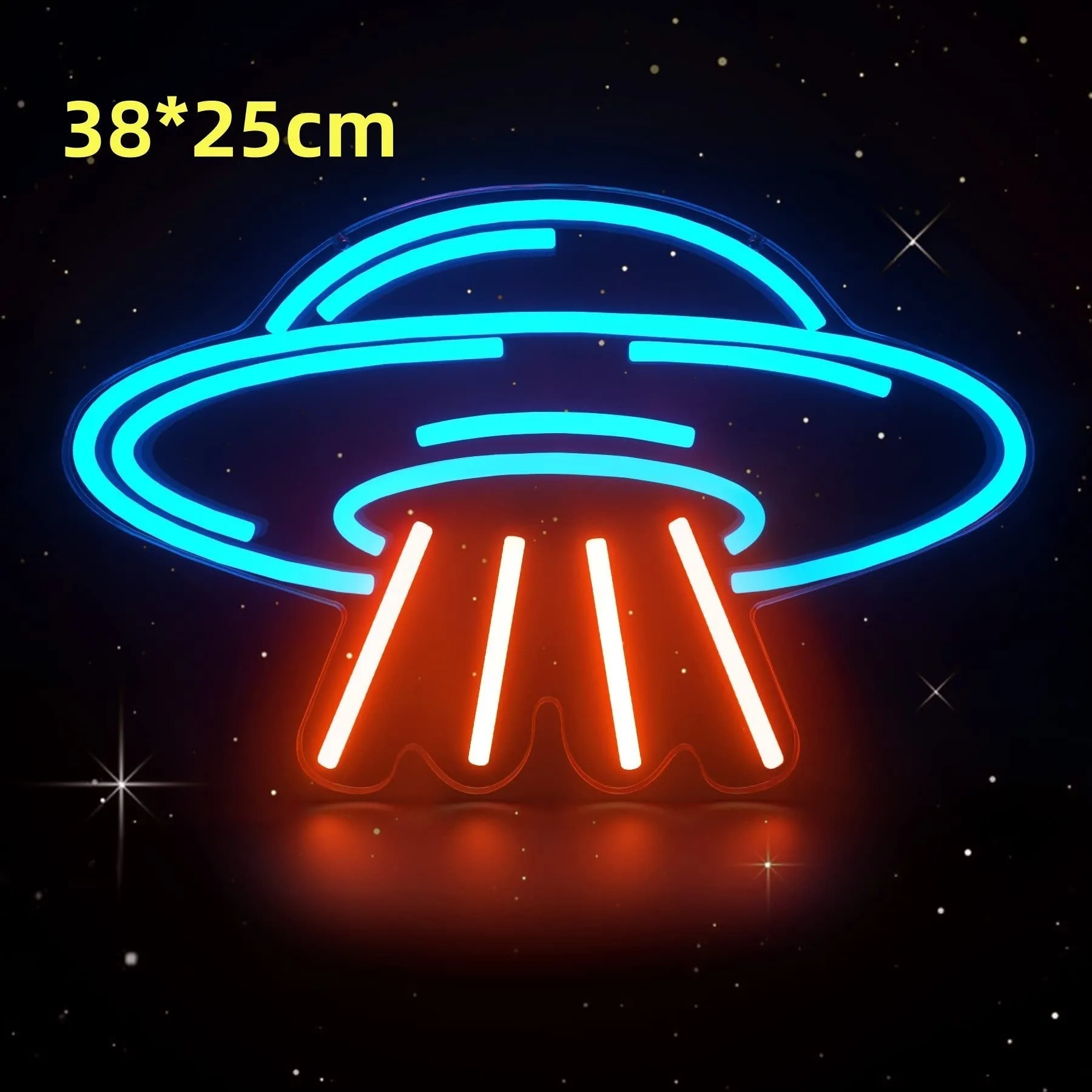 Led Neon Light Indoor And Outdoor Wall Decoration Luminous Advertising Spaceman Planet Pattern