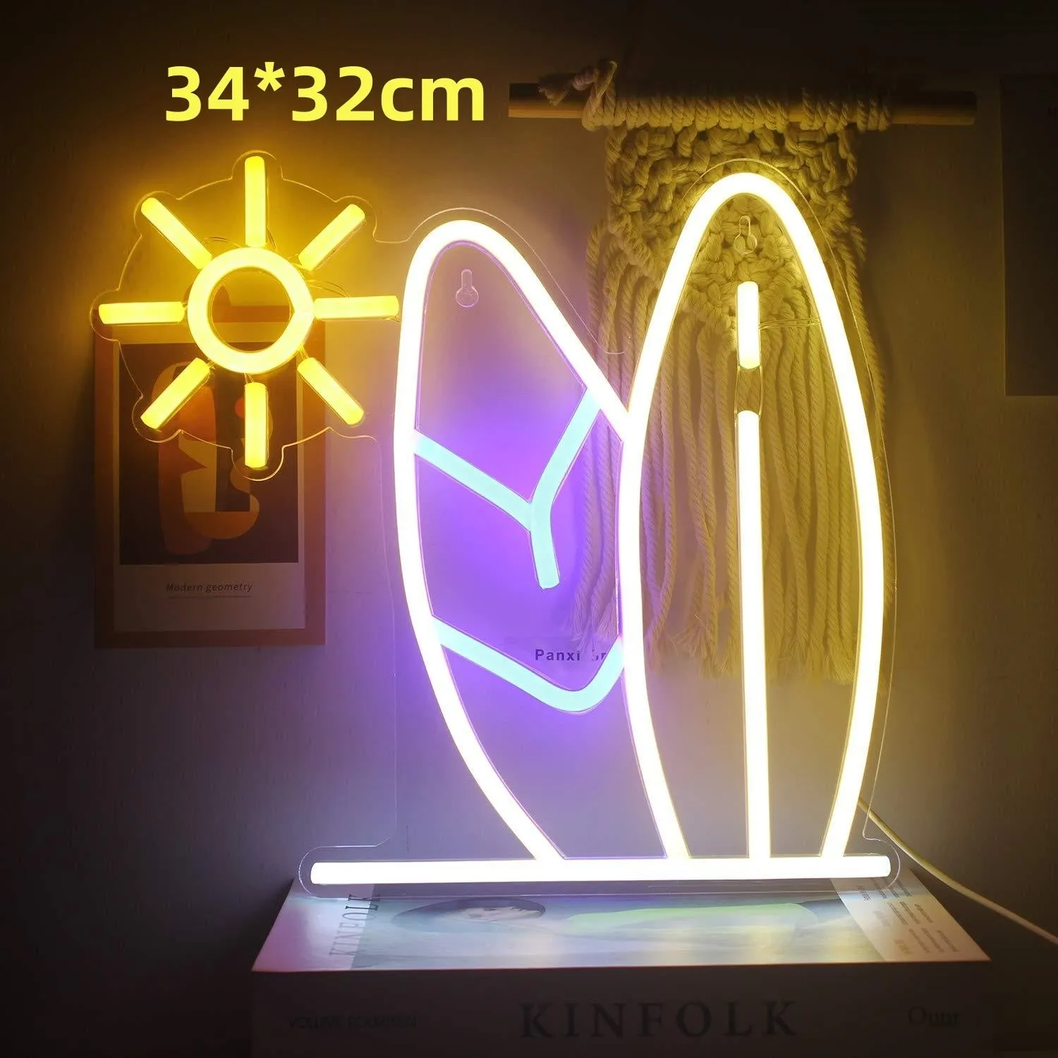 Led Neon Light Indoor And Outdoor Wall Decoration Luminous Advertising Spaceman Planet Pattern