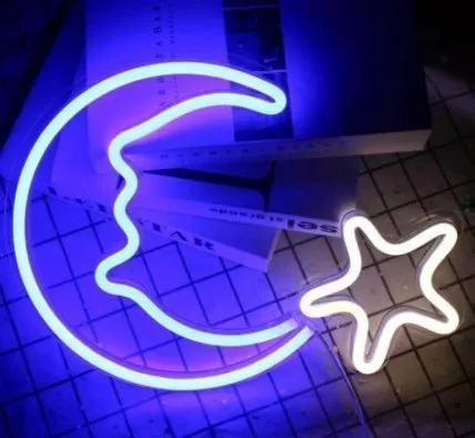 Led Neon Light Indoor And Outdoor Wall Decoration Luminous Advertising Spaceman Planet Pattern