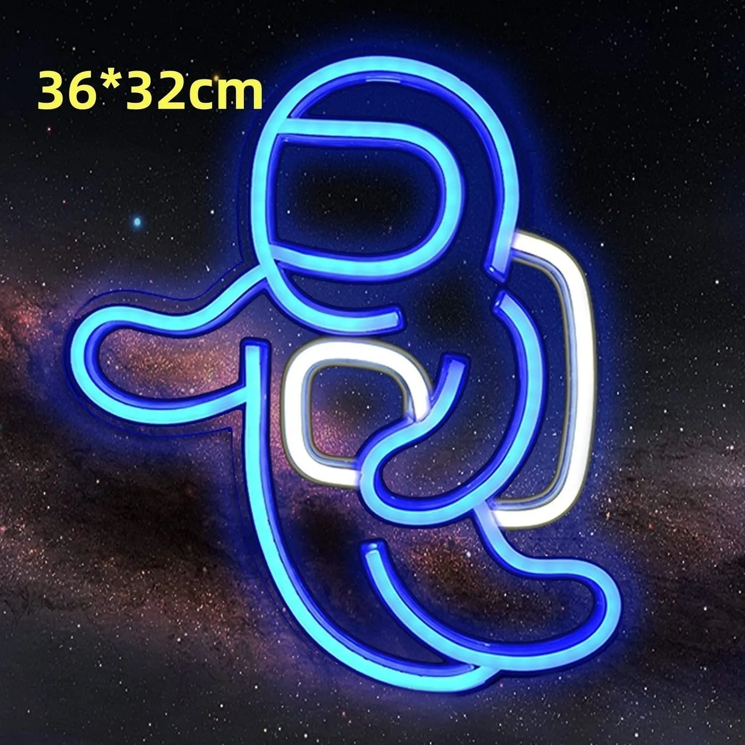 Led Neon Light Indoor And Outdoor Wall Decoration Luminous Advertising Spaceman Planet Pattern