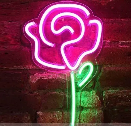 Led Neon Light Indoor And Outdoor Wall Decoration Luminous Advertising Spaceman Planet Pattern