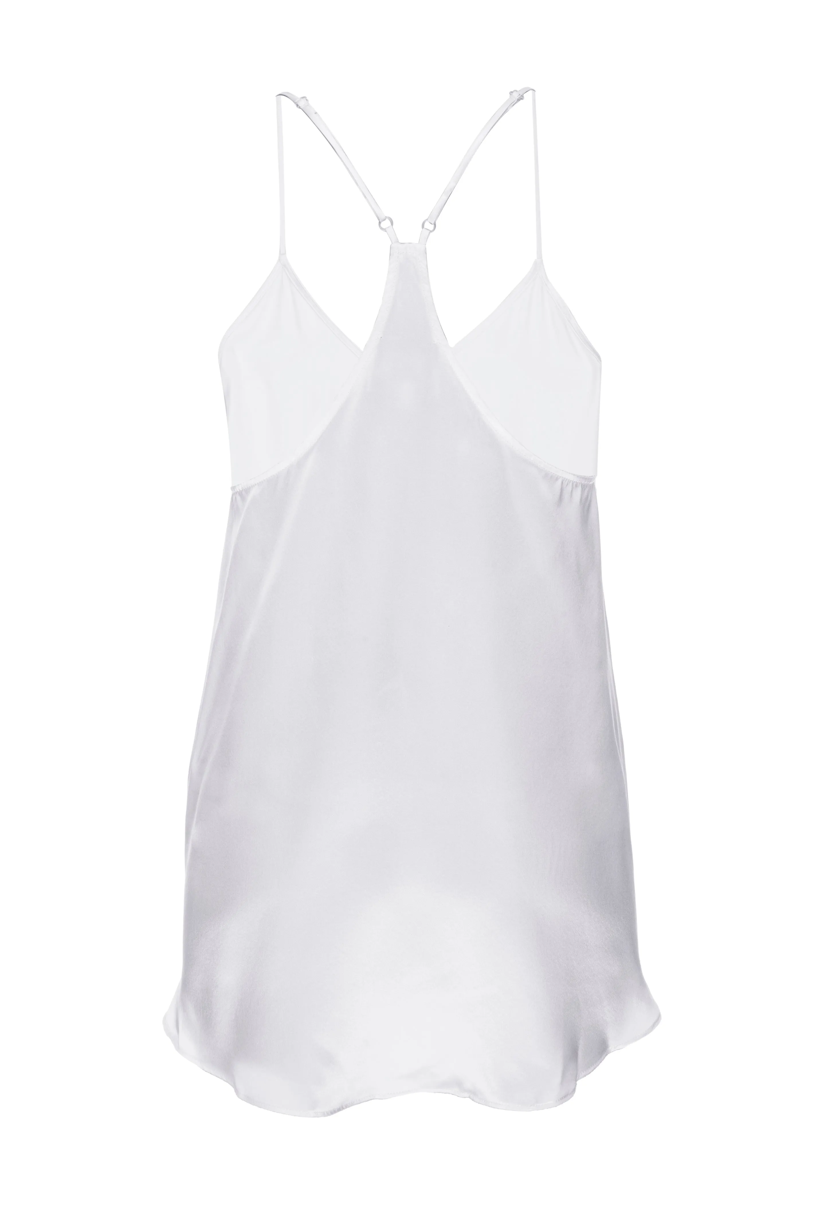 Silk Charmeuse Tank: Ivory